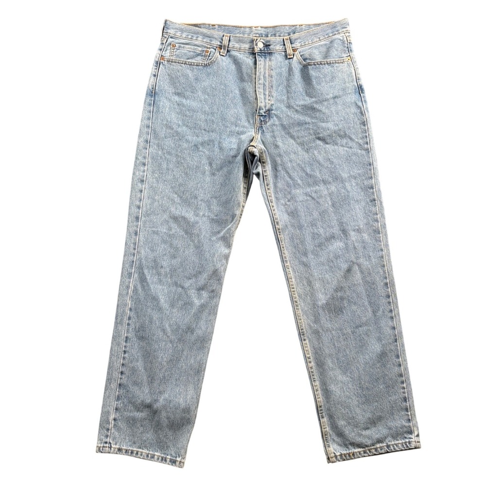 Levi's 550 Relaxed Fit Jeans Men 39x30.5 (Tagged 38x32) Light Wash Tapered Leg